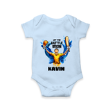 Let The Battle Begin Baby Romper – Match Day Outfit - BABY BLUE - New Born (Chest 14")