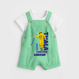 Yellow Army Forever DUNGAREE – Cricket Fan Inspired - GREEN - 0 - 5 Months Old (Chest 18")