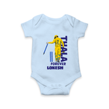 Yellow Army Forever Baby Romper – Cricket Fan Inspired - BABY BLUE - New Born (Chest 14")