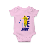 Yellow Army Forever Baby Romper – Cricket Fan Inspired - BABY PINK - New Born (Chest 14")