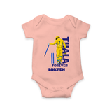 Yellow Army Forever Baby Romper – Cricket Fan Inspired - PEACH - New Born (Chest 14")