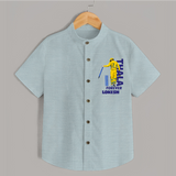 Yellow Army Forever SHIRT – Cricket Fan Inspired - ARCTIC BLUE - 0 - 6 Months Old (Chest 23")