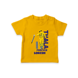Yellow Army Forever TSHIRT – Cricket Fan Inspired - CHROME YELLOW - 0-5 Months Old (Chest 17")
