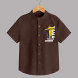 Yellow Army Forever SHIRT – Cricket Fan Inspired - CHOCOLATE BROWN - 0 - 6 Months Old (Chest 23")