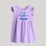 We Love Yellow BABY FROCK – Color Fan Edition - LILAC - 0 - 3 Months Old (Chest 17")