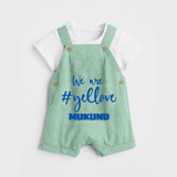 We Love Yellow DUNGAREE – Color Fan Edition - MINT GREEN - 0 - 5 Months Old (Chest 18")