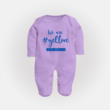 We Love Yellow FULL BODY SUIT – Color Fan Edition - LILAC - New Born (Chest 7.5")