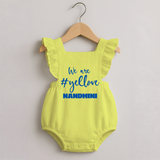 We Love Yellow ROMPER FROCK – Color Fan Edition - PASTEL YELLOW - 0 - 3 Months Old (Chest 19")
