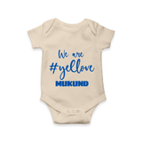 We Love Yellow Baby Romper – Color Fan Edition - IVORY - New Born (Chest 14")