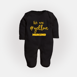We Love Yellow FULL BODY SUIT – Color Fan Edition - BLACK - New Born (Chest 7.5")