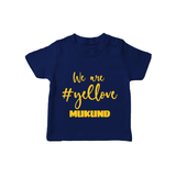 We Love Yellow TSHIRT – Color Fan Edition - NAVY BLUE - 0-5 Months Old (Chest 17")