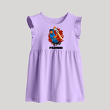 Future Match Winner BABY FROCK – Personalized Cricket Outfit - LILAC - 0 - 3 Months Old (Chest 17")