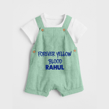 Yellow Vibes Forever DUNGAREE – Fan Edition - MINT GREEN - 0 - 5 Months Old (Chest 18")