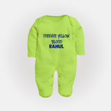 Yellow Vibes Forever FULL BODY SUIT – Fan Edition - LIME GREEN - New Born (Chest 7.5")