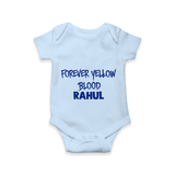 Yellow Vibes Forever Baby Romper – Fan Edition - BABY BLUE - New Born (Chest 14")