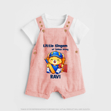 Little Champ of Yellow Army DUNGAREE - PEACH - 0 - 5 Months Old (Chest 18")