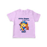 Little Champ of Yellow Army TSHIRT - LILAC - 0-5 Months Old (Chest 17")
