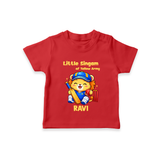 Little Champ of Yellow Army TSHIRT - RED - 0-5 Months Old (Chest 17")