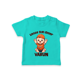 Orange Rising Star TSHIRT – Personalized Cricket Outfit - TEAL - 0-5 Months Old (Chest 17")