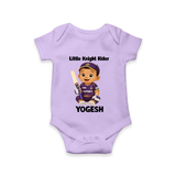 Purple Power Kid Baby Romper – Cute Cricket Outfit - LILAC - New Born (Chest 14")