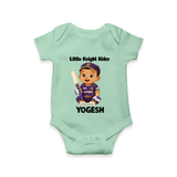 Purple Power Kid Baby Romper – Cute Cricket Outfit - MINT GREEN - New Born (Chest 14")