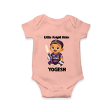 Purple Power Kid Baby Romper – Cute Cricket Outfit - PEACH - New Born (Chest 14")