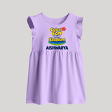 Cutest Fan in the Stadium BABY FROCK - LILAC - 0 - 3 Months Old (Chest 17")