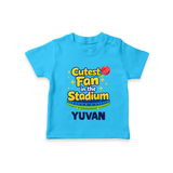 Cutest Fan in the Stadium TSHIRT - SKY BLUE - 0-5 Months Old (Chest 17")