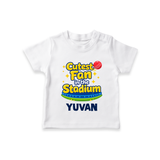 Cutest Fan in the Stadium TSHIRT - WHITE - 0-5 Months Old (Chest 17")