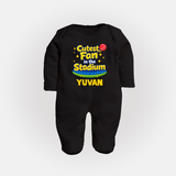 Cutest Fan in the Stadium FULL BODY SUIT - BLACK - New Born (Chest 7.5")