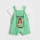 Little Cricket Princess DUNGAREE - GREEN - 0 - 5 Months Old (Chest 18")