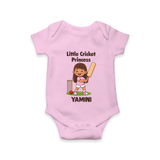 Little Cricket Princess Baby Romper - BABY PINK - New Born (Chest 14")