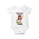 Little Cricket Princess Baby Romper - WHITE - New Born (Chest 14")
