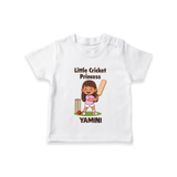 Little Cricket Princess TSHIRT - WHITE - 0-5 Months Old (Chest 17")