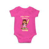 Little Cricket Princess Baby Romper - HOT PINK - New Born (Chest 14")