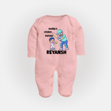 Daddy’s Cricket Partner FULL BODY SUIT - BABY PINK - New Born (Chest 7.5")