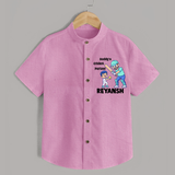 Daddy’s Cricket Partner SHIRT - BABY PINK - 0 - 6 Months Old (Chest 23")