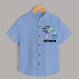 Daddy’s Cricket Partner SHIRT - SKY BLUE - 0 - 6 Months Old (Chest 23")
