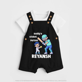 Daddy’s Cricket Partner DUNGAREE - BLACK - 0 - 5 Months Old (Chest 18")