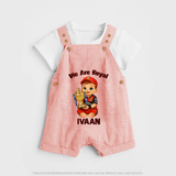 Royal Cricket Kid DUNGAREE - PEACH - 0 - 5 Months Old (Chest 18")