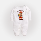 Royal Cricket Kid FULL BODY SUIT - WHITE - New Born (Chest 7.5")