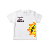 Born to Shine – Personalised Kids T-Shirt - WHITE - 0-5 Months Old (Chest 17")