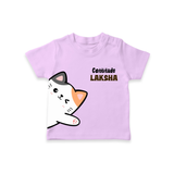 Cattitude – Personalised Kids T-Shirt - LILAC - 0-5 Months Old (Chest 17")