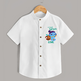 Celebrate Naa Modati Krishnashtami Shirt | Personalized Outfit for Baby's First Krishnashtami - WHITE - 0 - 6 Months Old (Chest 23")
