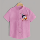 Naa Modati Krishnashtami Baby Shirt | Custom Krishnashtami Shirt for Your Little One - BABY PINK - 0 - 6 Months Old (Chest 23")