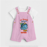 Naa Modati Krishnashtami Special Dungree Set | Personalized Baby Outfit for the Occasion - BABY PINK - 0 - 5 Months Old (Chest 18")