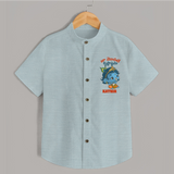 Naa Modati Krishnashtami Special Shirt | Personalized Baby Outfit for the Occasion - ARCTIC BLUE - 0 - 6 Months Old (Chest 23")