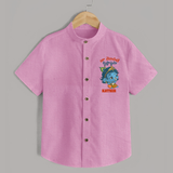 Naa Modati Krishnashtami Special Shirt | Personalized Baby Outfit for the Occasion - BABY PINK - 0 - 6 Months Old (Chest 23")