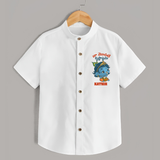 Naa Modati Krishnashtami Special Shirt | Personalized Baby Outfit for the Occasion - WHITE - 0 - 6 Months Old (Chest 23")