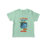 Naa Modati Krishnashtami Special T-shirt | Personalized Baby Outfit for the Occasion - MINT GREEN - 0-5 Months Old (Chest 17")